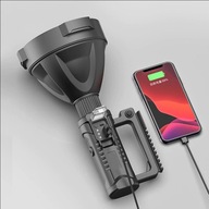 Latarka LED Super jasna USB akumulator szperacz