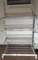Regał Ekspozycyjny Sklepowy Stalowy Składany 5 Półek + Plecy 210x130x85cm