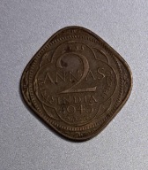 Indie Brytyjskie 2 anny 1943r. BCM