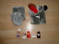 PACYNKI POSTACIE LUDZIKI NA PALCE 7 SZTUK