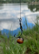 PRZYPON KARPIOWY RONNIE RIG HAK NR 6,WKRĘT 13MM