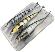 Zestaw woblerów SZCZUPAK SANDACZ 11cm 13g - 3 szt w pudełku wobler opaskowy