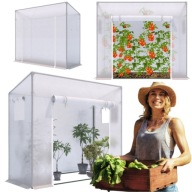 SZKLARNIA DO OGRODU TUNEL BALKONOWY NA WARZYWA SADZONKI KWIATY 200x78x170cm