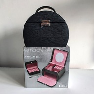 Kuferek na biżuterię z lusterkiem prezent Esmara pudełko szkatułka