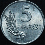 5 groszy 1949 Al - piękny egzemplarz