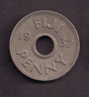 Fidżi Fiji - 1 Pens 1937 rok