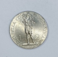 WATYKAN - 2 liry 1933-1934 - PIUS XI - JUBILEUSZ - ładna