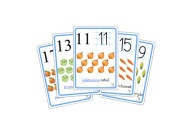 Karty edukacyjne CYFRY 11-20 | Nauka liczenia dla dzieci | Laminowane