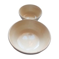 Dwie miski fajans Włocławek, fason Barbara. Nr 627/1 i 637/2.