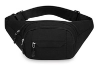 Saszetka nerka czarna nylonowa