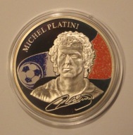 MICHAEL PLATINI 100 DRAM 2011 ARMENIA - "KING OF FOOTBALL" - SREBRO, ŁADNA