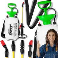 OPRYSKIWACZ RĘCZNY CIŚNIENIOWY 5L LANCA WĄŻ SPRYSKIWACZ OGRODOWY DO CHEMII