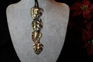 ŁAŃCUSZEK NASZYJNIK STAL CHIRURGICZNA 316L POZŁACANY ZAWIESZKA