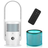 OCZYSZCZACZ POWIETRZA FILTR HEPA biały obrotowy wentylator cichy t