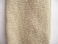 Opaska na włosy bawełniana lycra beżowa szeroka 9 cm