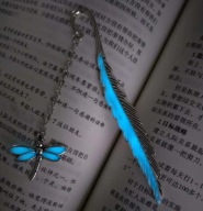 Zakładka do książki WAŻKA II świecąca w ciemności Dragonfly Gadżet Bajer