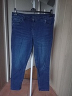 blue motion 42 spodnie dżins rurki niebieskie strecz ze średnim stan