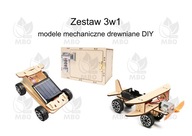 3w1 DIY Zestaw technologiczny do eksperymentów Zabawki montażowe drewniany