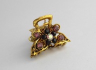 KLAMERKA DO WŁOSÓW KAMIENIE MOSIĄDZ