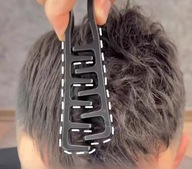 Męski Grzebień Do Układania Teksturowania Włosów Loków Czarny Viral TikTok