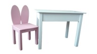 Stolik i krzesełko drewniane 92-116