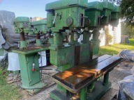 4 WIERTARKI STOŁOWE + RUCHOMY STÓŁ WIERTARSKI