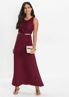 Hit cenowy!_NOWA 299zł LUKSUSOWA sukienka maxi_KORONKA_wygodny dżersej_r.50