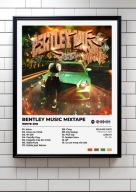 White 2115 „Bentley Music Mixtape” | plakat A3 Prezent album rap ozdoba