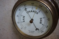 BAROMETR MOSIĄDZ MARYNISTYCZNY OKRĘTOWY JACHTOWY VINTAGE MEGA 19cm. ANTYK