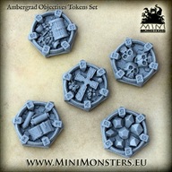 AMBERGRAD OBJECTIVES HEX TOKENS 5szt - tokeny do Underworlds