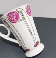 Porcelana kostna DATA kubek Art Deco 11 cm (mały uszczerbek)