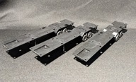 ZESTAW 3 NACZEPY PLATFORMY 1:87 - ROCO