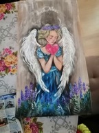 Obraz malowany na starym drzewie