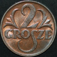 2 grosze 1939 - menniczy egzemplarz