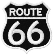Termo Naszywka Haftowana Route 66 Haft Naprasowanka