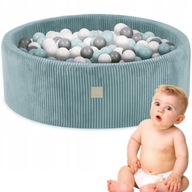 SUCHY BASEN Z PIŁKAMI 90X30 DLA DZIECI NIEBIESKI SZTRUKS 200 PIŁEK MISIOO