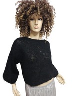 SWETER krótki swobodny MOHEROWY 36/38/40