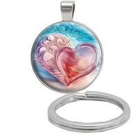 Brelok do kluczy/ka - Serce - ozdobna zawieszka, plecak, portfel