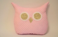 Poduszka sowa zabawka rękodzieło