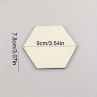 3 x Hexagony z Twoimi zdjęciami / wzorami / logo laser grawer w drewnie