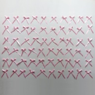 KOTYLIONY - 60 sztuk - Rózowe Flamingo - kokardki przypinki dla gosci