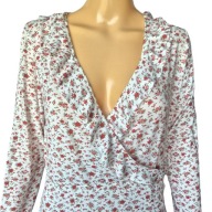 Isawitfrist tunika w kwiaty z falbankami L/xl