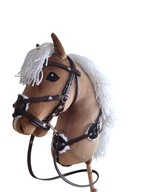 Hobby horse a3 -Srokacz-Haflinger -ogłowie-wodze-uwiąz