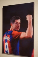 PLAKAT ROBERT LEWANDOWSKI piłkarz w ramie 20x30 cm