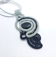 Naszyjnik wisior sutasz soutache