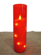 ŚWIECA ŚWIECZKA LED 17,5 /5,5cm WKŁAD ELEKTRYCZNY DO ZNICZY EFEKT PŁOMIENIA