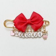 Agrafka do wózka z kokardką 7-9 liter zawieszki