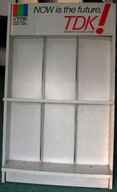 TDK - VHS - Lata 80-te - Regał Witryna Półka Gablota na kasety audio video