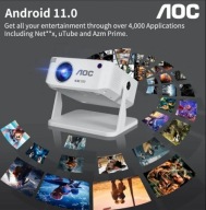 Projektor AOC z Dual-Band WiFi 2.4G/5G & Technologią Bluetooth 5.0