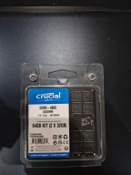 Pamięć laptopa Crucial SODIMM, DDR5, 64 GB, 4800 MHz, CL40